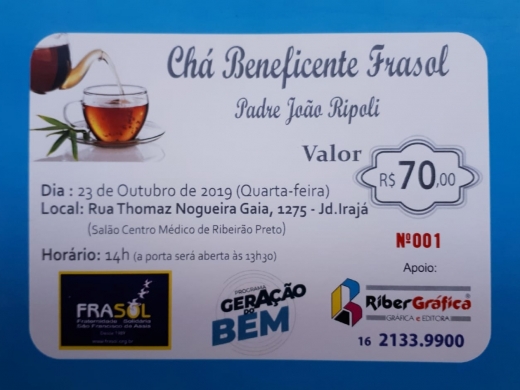 Chá Beneficente Frasol - Padre João Ripoli